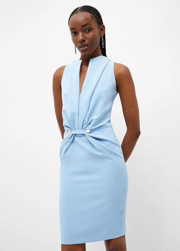 Peignoir Liu Jo Stretch Sheath Femme Bleu Clair | UXB-328651