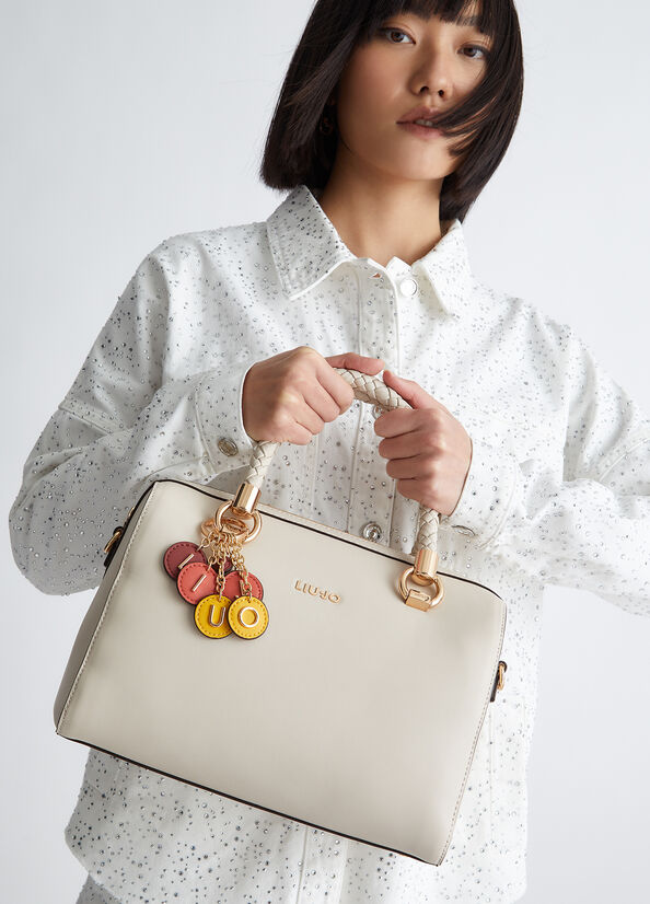 Sac À Main Liu Jo With Charm Femme Beige | ESK-483021