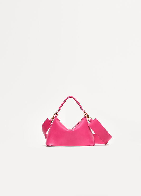 Sacs Crossbody Liu Jo Cuir Mini Hobo Femme Fushia | BJX-672834