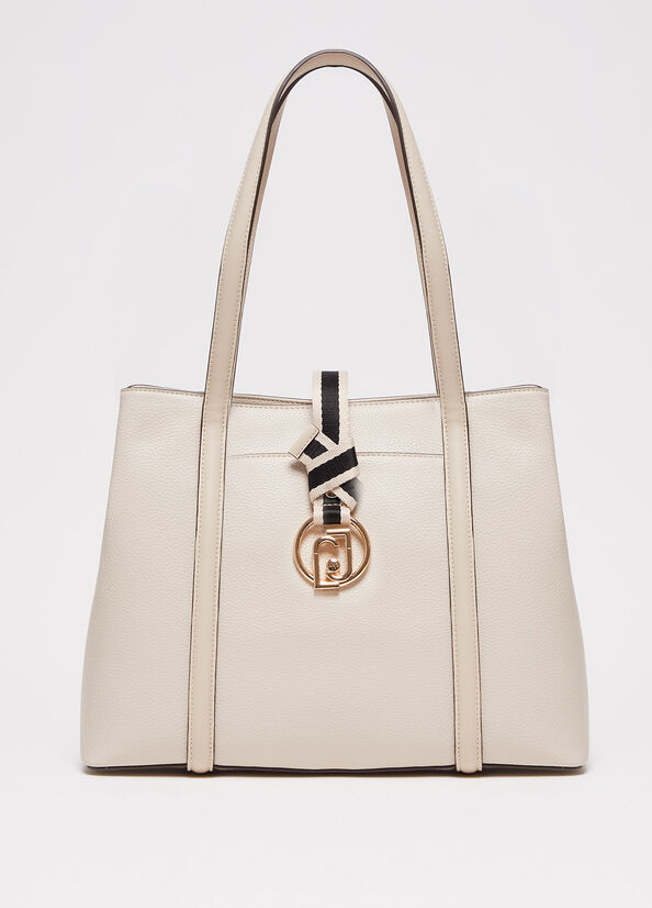 Sacs À Bandoulière Liu Jo Eco-Friendly Femme Beige | RGX-035871