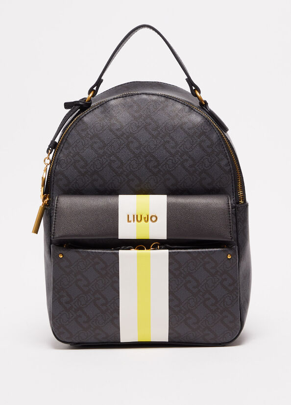 Sacs À Dos Liu Jo Eco-Friendly Femme Noir | NJQ-849703