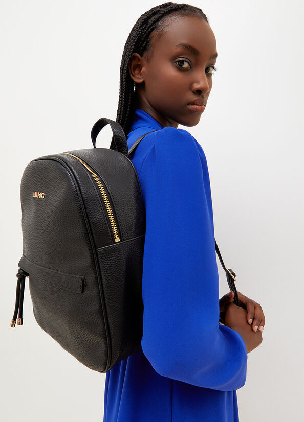 Sacs À Dos Liu Jo Eco-Friendly Femme Noir | YGN-521078