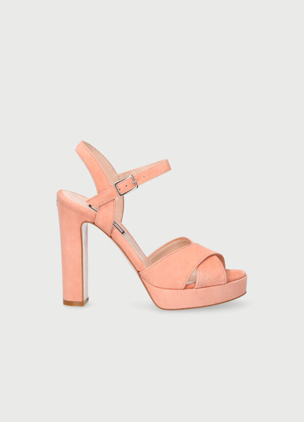 Sandales Liu Jo With Larges Heel Femme Rose | FMY-624813