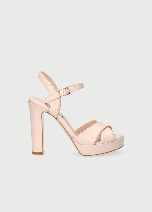 Sandales Liu Jo With Larges Heel Femme Rose Clair | JDV-034978