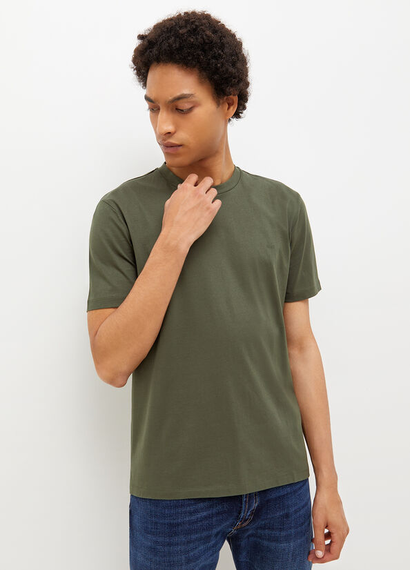 T Shirts Liu Jo With Logo Homme Vert | YIT-165379