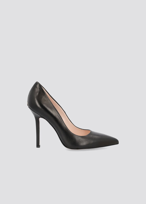 Talons Hauts Liu Jo Cuir Femme Noir | ZLR-240391