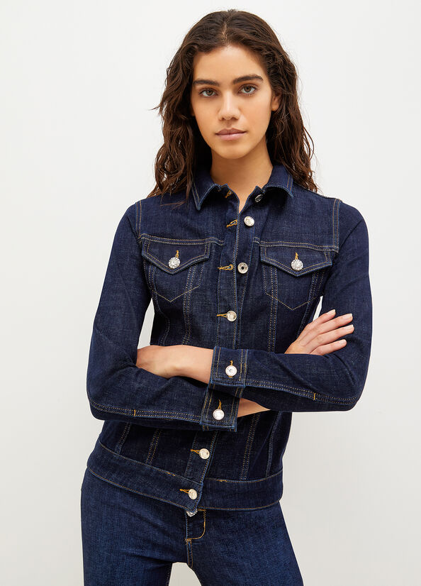 Vestes Liu Jo Denim Femme Bleu | AYI-548701